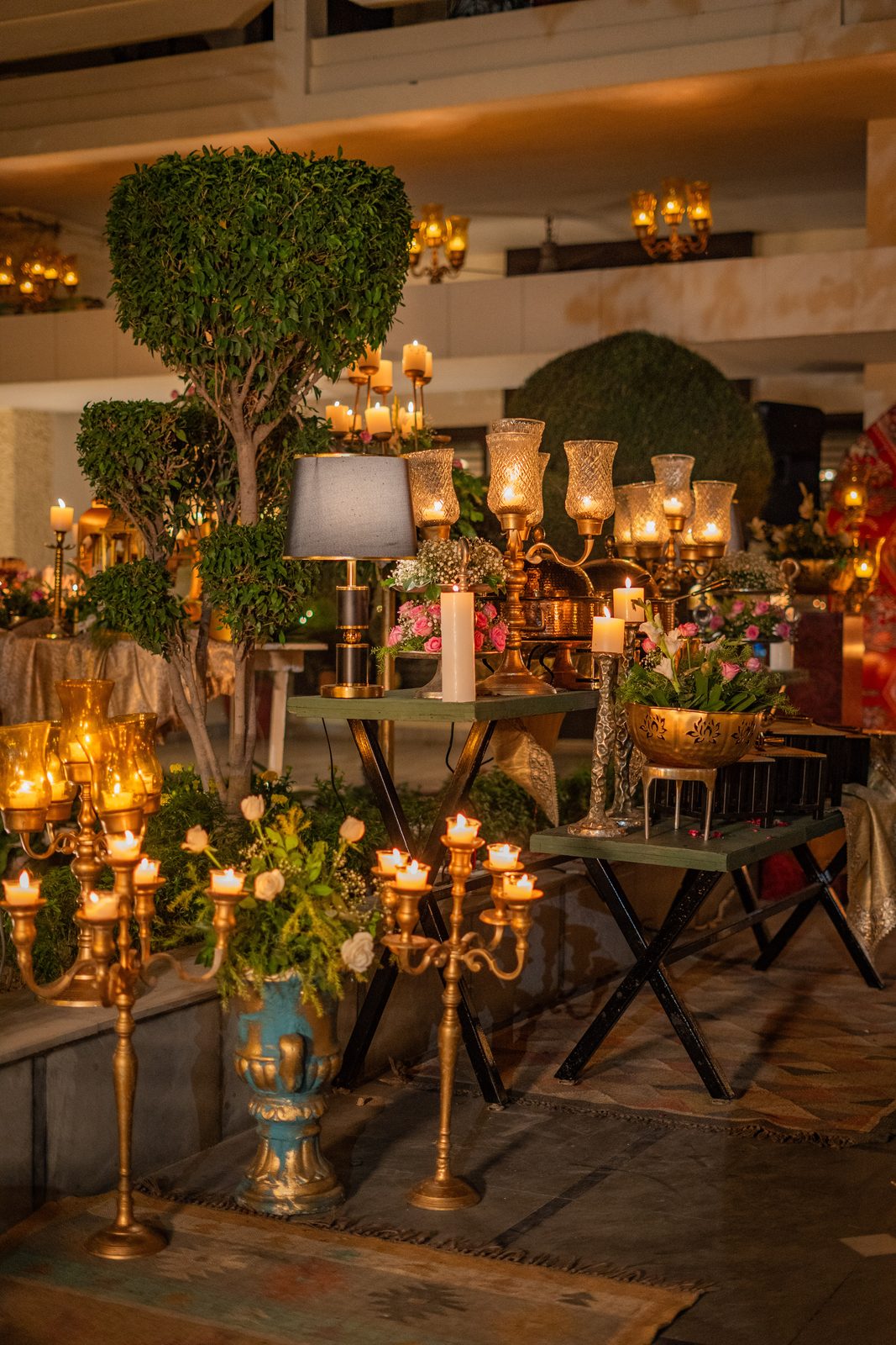 Daawat by Pappadh — candle and topiary styled station